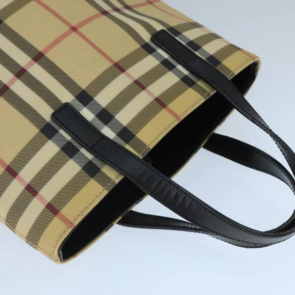 Burberry Nova Check Hand Bag Pvc Beige - Picture 6 of 16